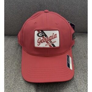 Georgia Bulldogs Hat Cap Strap Back One Size Red NCAA Football Ahead Playoff
